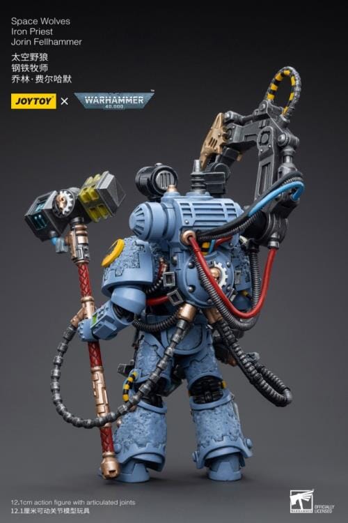 Warhammer 40K Space Wolves Iron Priest Jorin Fellhammer 1/18 Scale Figure