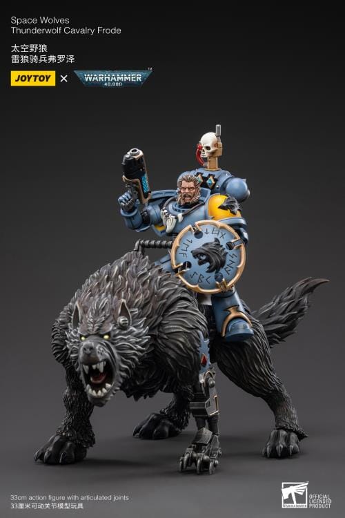 Warhammer 40K Space Wolves Thunderwolf Cavalry Frode 1/18 Scale Figure (Reissue)