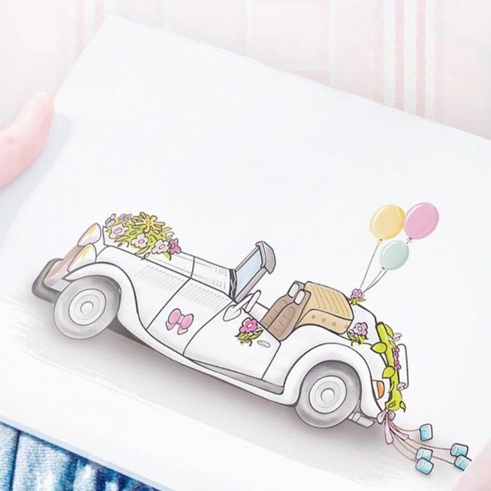 LOZ Creative 1119 Wedding Car