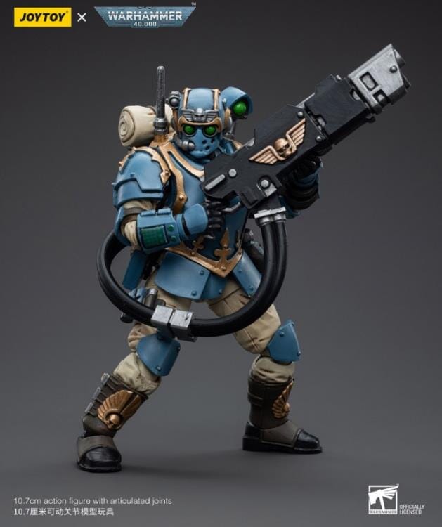 Warhammer 40k Astra Militarum Tempestus 55th Kappic Eagles Hot-Shot Volley Gunner 1/18 Scale Figure