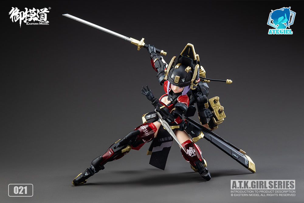 A.T.K. Girl Brocade-Clad Elite Guard (Jinyi Wei JW021 - Red Ver.) 1/12 Scale Model Kit