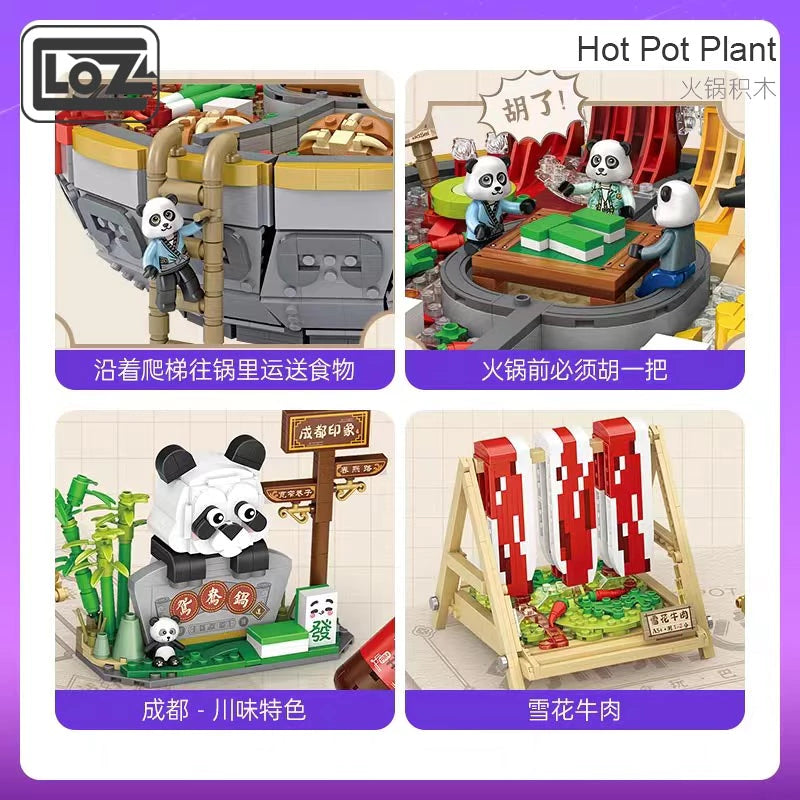 LOZ Creator Series 1072 Sichuan Flavored Hot Pot