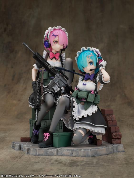 Re Zero Starting Life in Another World F Nex Rem (Military Ver.) 1/7 Scale Figure