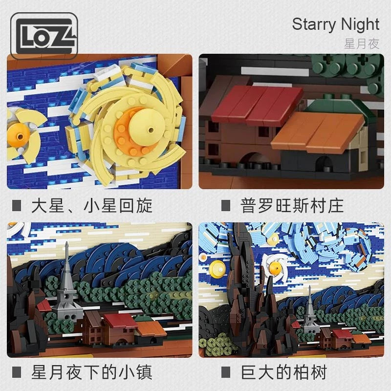 LOZ Famous Monuments 1066 Starry Night