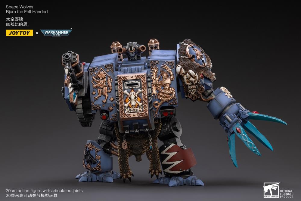 Warhammer 40k Space Wolves Bjorn the Fell-Handed 1/18 Scale Action Figure (Reissue)