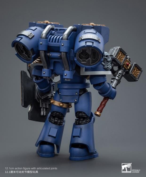 Warhammer 40k Ultramarines Vanguard Veteran with Thunder Hammer & Storm Shield 1/18 Scale Figure