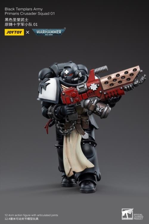 Warhammer 40K Black Templars Primaris Crusader Squad 1/18 Scale Figure Set