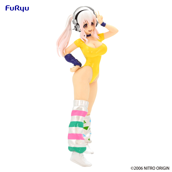 Nitroplus Super Sonico (1980's Yellow Another Color Ver.) Concept Figure (Reissue)