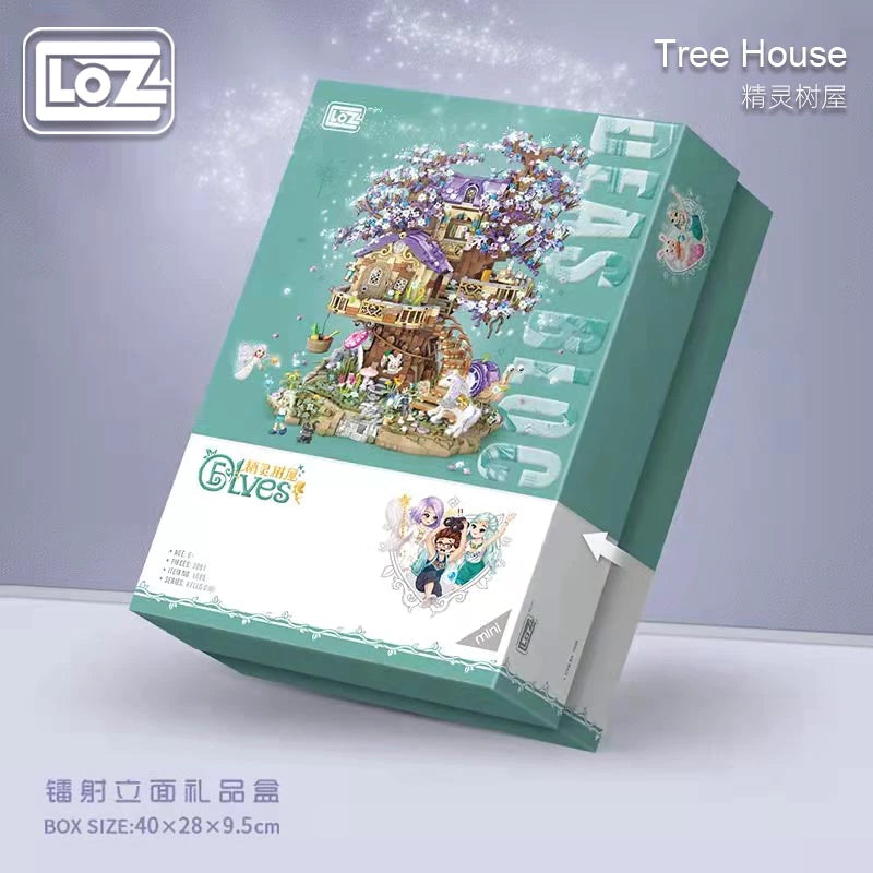 LOZ Architecture Mini Blocks 1065 Elf Tree House