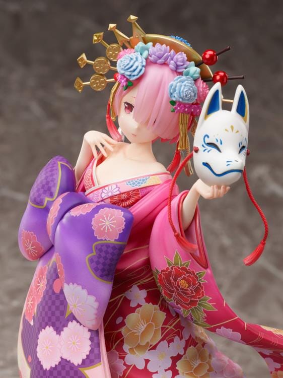 Re Zero Starting Life in Another World F Nex Ram (Parade of the Oiran Dochu Ver.) 1/7 Scale Figure