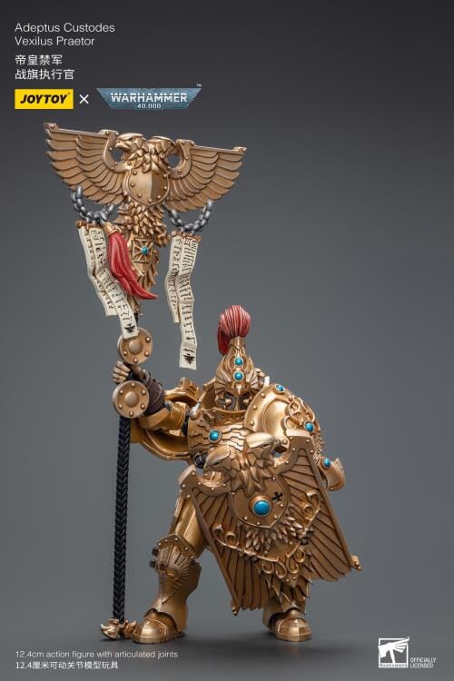 Warhammer 40K Adeptus Custodes Vexilus Praetor 1/18 Scale Figure