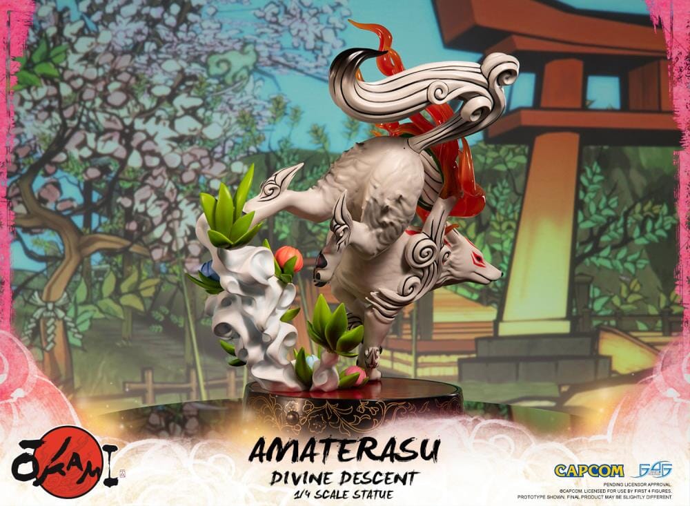 Okami Amaterasu Divine Descent 1/4 Scale Statue