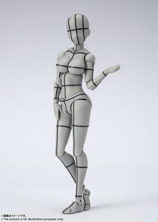 S.H.Figuarts Body-chan Kentaro Yabuki Wireframe (Gray Color Ver.)