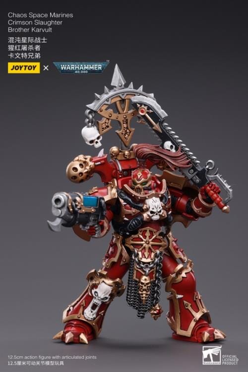 Warhammer 40K Chaos Space Marines Crimson Slaughter Brother Karvult 1/18 Scale Figure