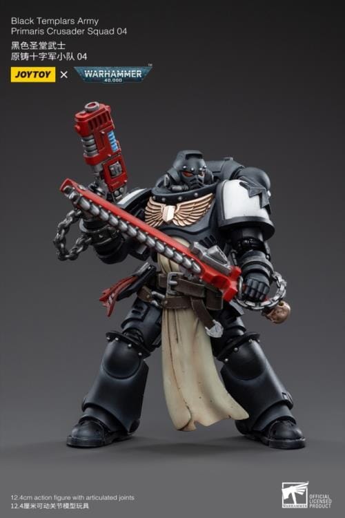 Warhammer 40K Black Templars Primaris Crusader Squad 1/18 Scale Figure Set