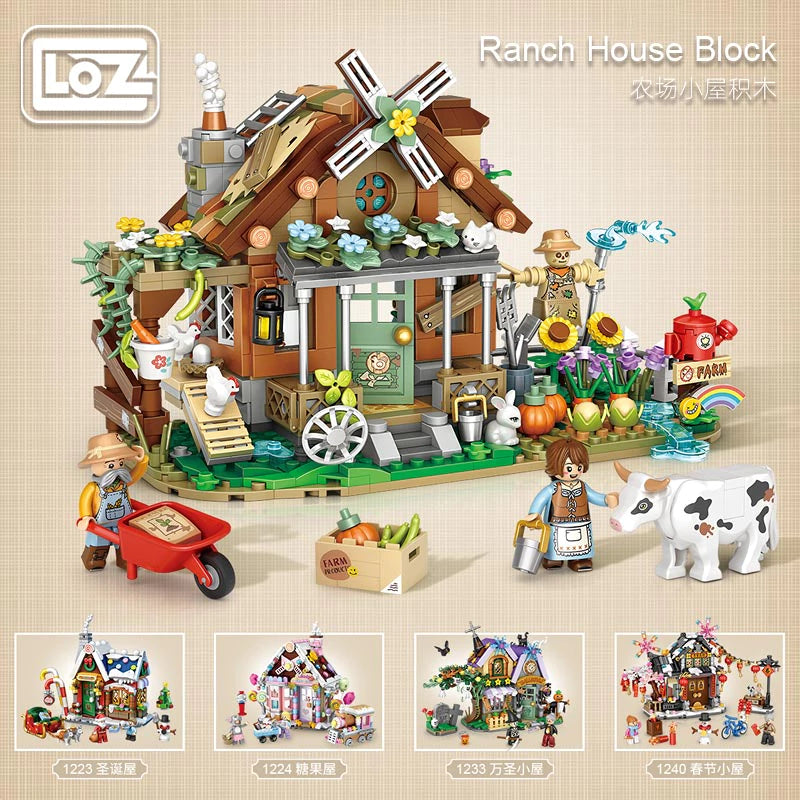 LOZ Creator Series 1281 Farm Cottage Autumn House Ranch