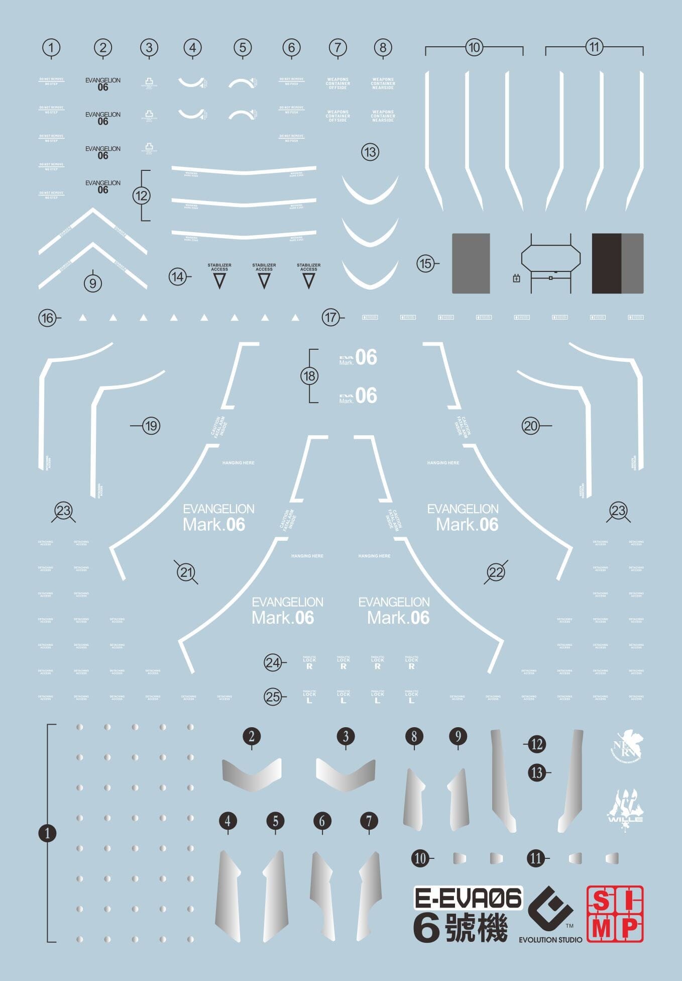 C49 RG EVA 06 Decal Sheet