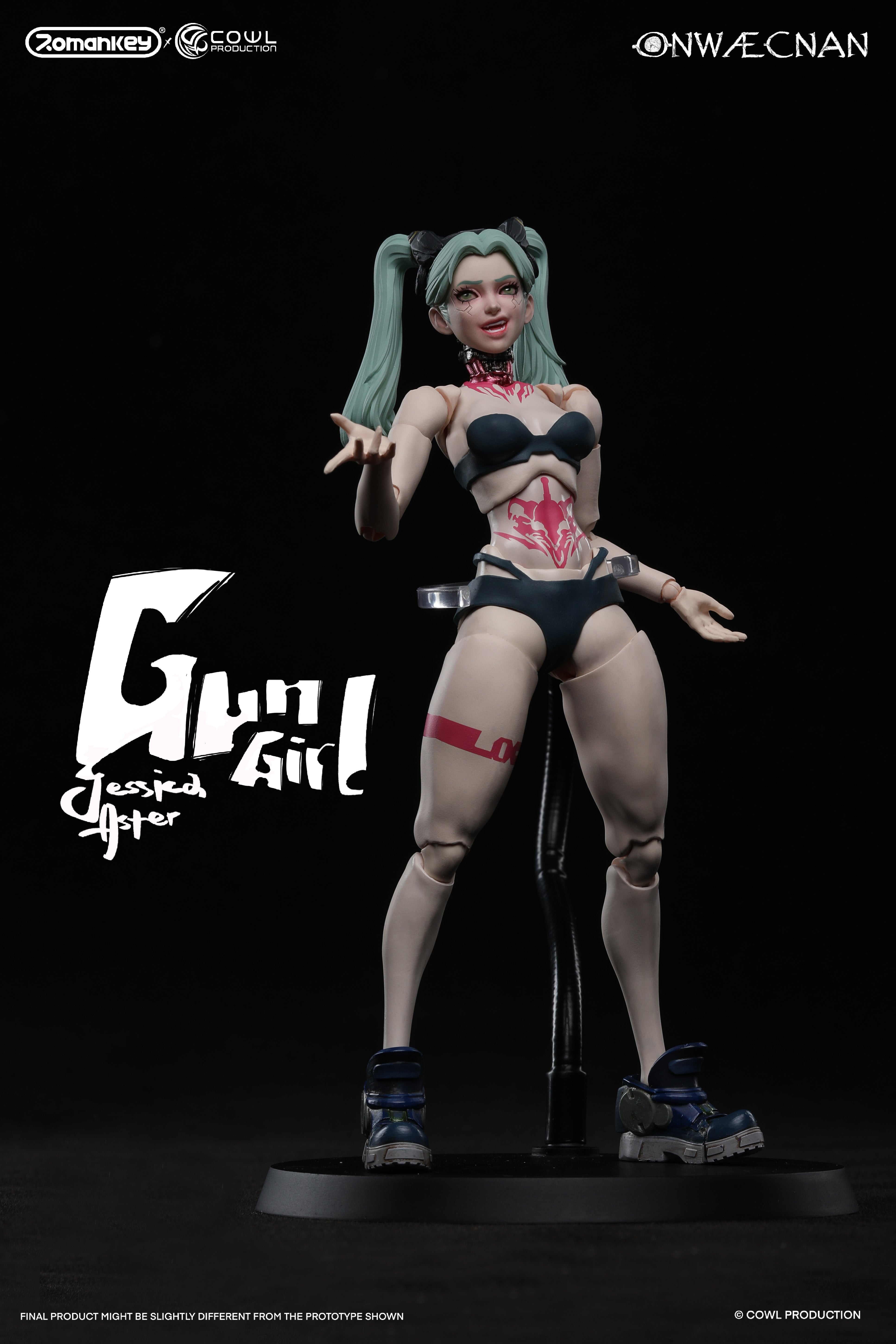 Romankey X Cowl 1/12 Gun Girl Jessica Aster Deluxe Version Action Figure