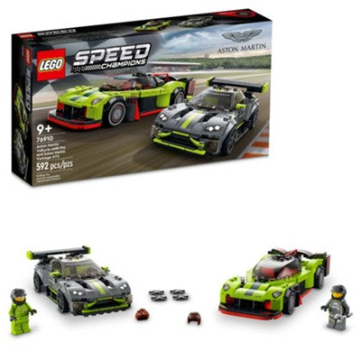 LEGO Speed Champions Aston Martin Valkyrie AMR Pro and Aston Martin Vantage GT3 76910 Building Kit