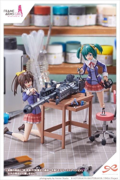 Frame Arms Girl Sousai Shoujo Teien Wakaba Girls' High School Winter Clothes Bukiko Kotobuki (Modeler's Edition) 1/10 Scale Model Kit