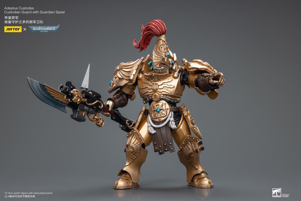 Warhammer 40K Adeptus Custodes Custodian Guard with Guardian Spear 1/18 Scale Figure