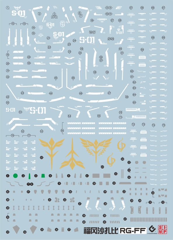 C88 RG MSN-04FF PB SIDE-F Fukuyama Water Decal Sheet