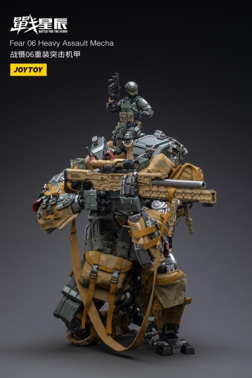 Battle for the Stars FEAR VI (Heavy Assault) With Pilot 1/18 Scale Figure Set