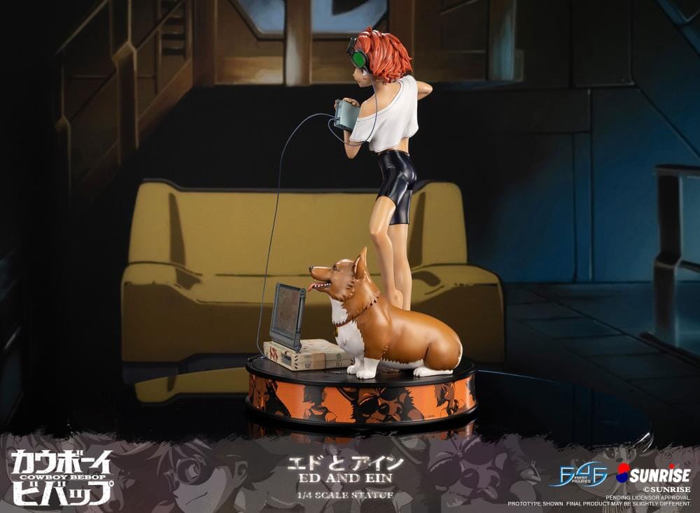 Cowboy Bebop Ed and Ein 1/4 Scale Statue