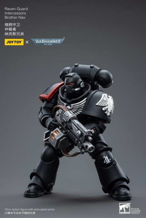 Warhammer 40K Raven Guard Intercessors Brother Nax 1/18 Scale Figure (Reissue)