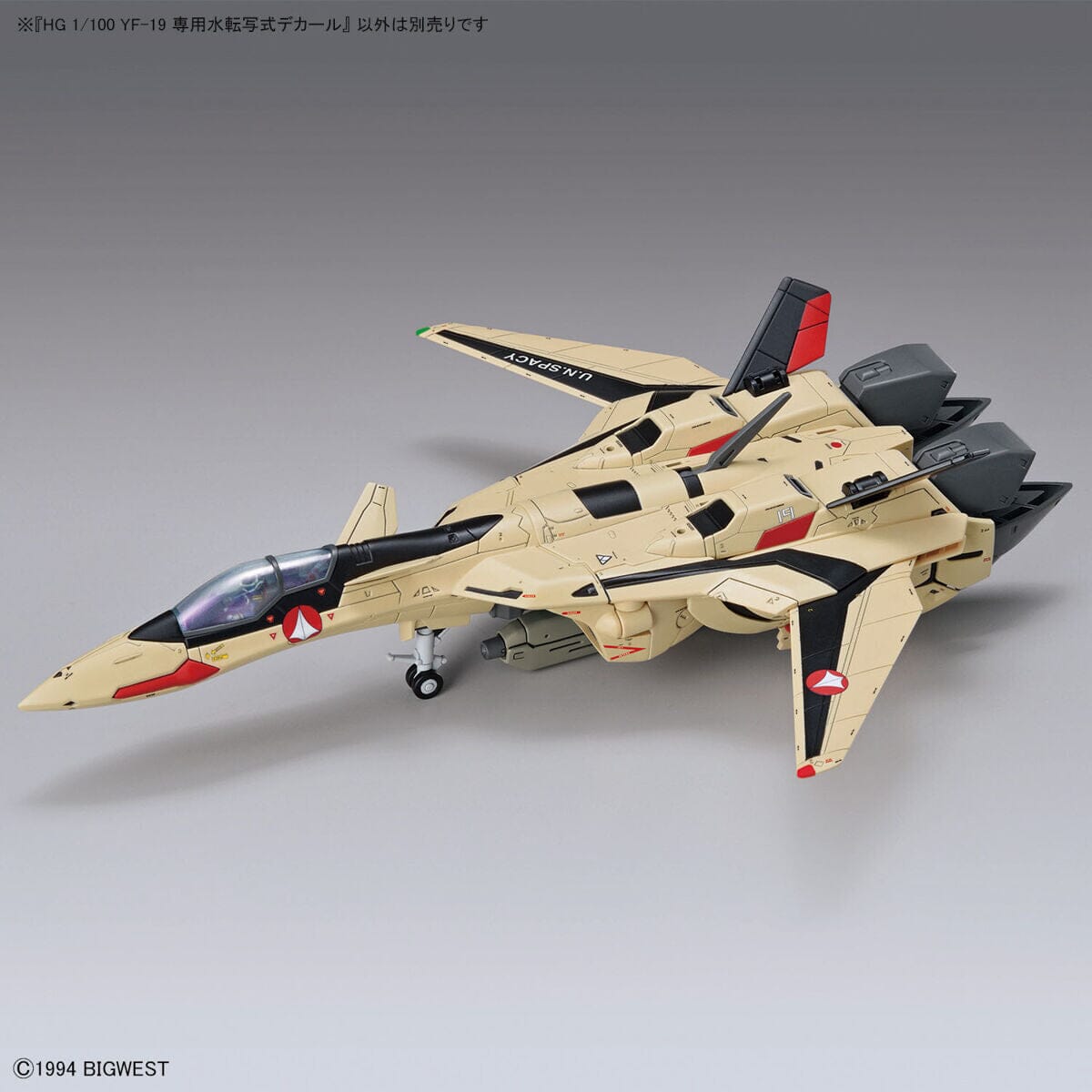 Macross Plus HG YF-19 Isamu Daison Machine 1/100 Scale Water Decal Sheet