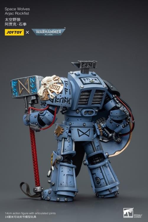 Warhammer 40K Space Wolves Arjac Rockfist 1/18 Scale Figure