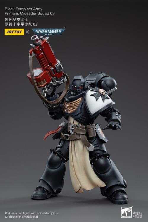 Warhammer 40K Black Templars Primaris Crusader Squad 1/18 Scale Figure Set