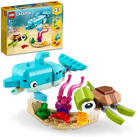 LEGO Creator 3in1 Dolphin and Turtle 31128 Building Kit