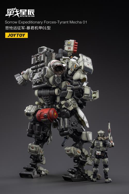 Battle for the Stars Sorrow Expeditionary Forces Tyrant Mecha 01 With Pilot 1/18 Scale Figure Set