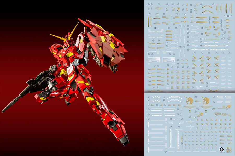 D25 PG Unicorn China Red Ver. Decal Sheet