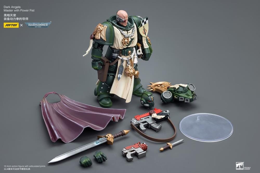 Warhammer 40k Dark Angels Master with Power Fist 1/18 Scale Figure