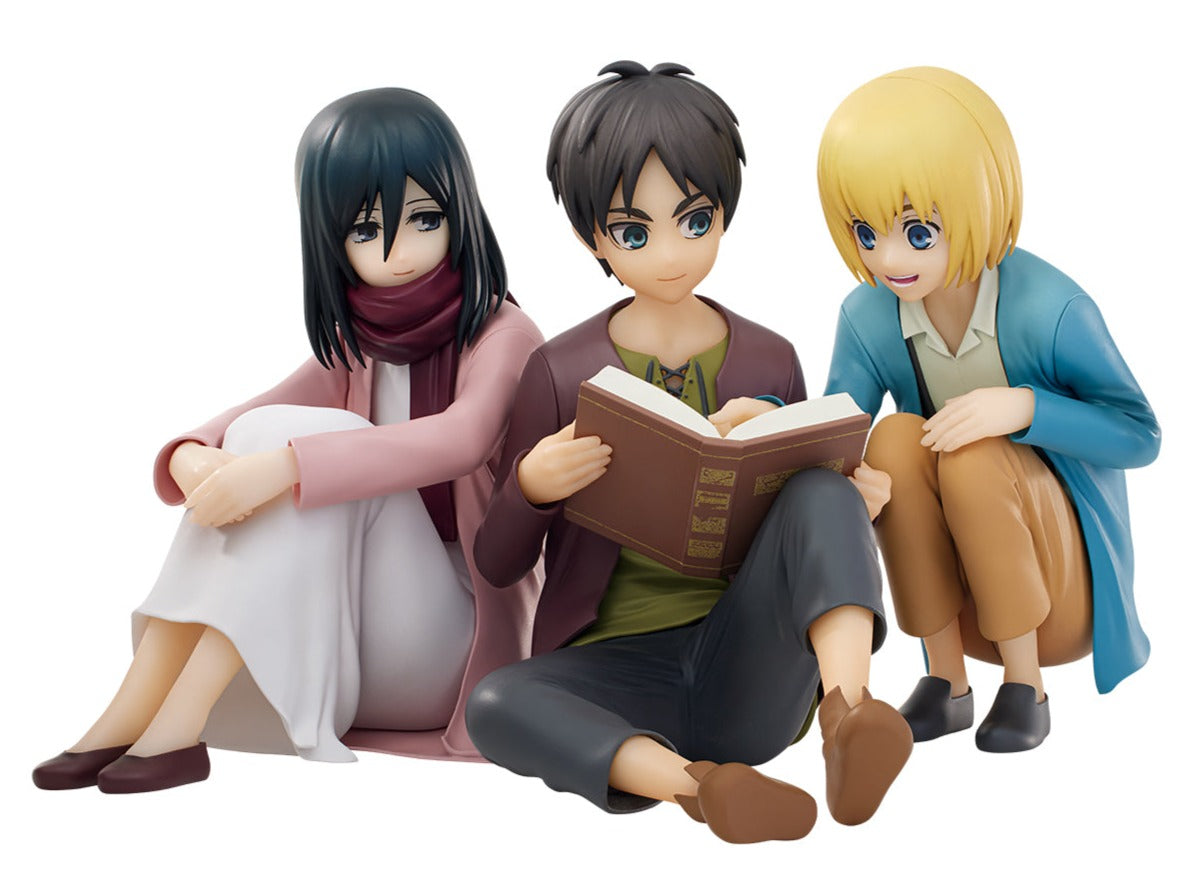 Attack on Titan Ichibansho Eren Jaeger & Mikasa Ackerman & Armin Arlert (Rumbling) Figure