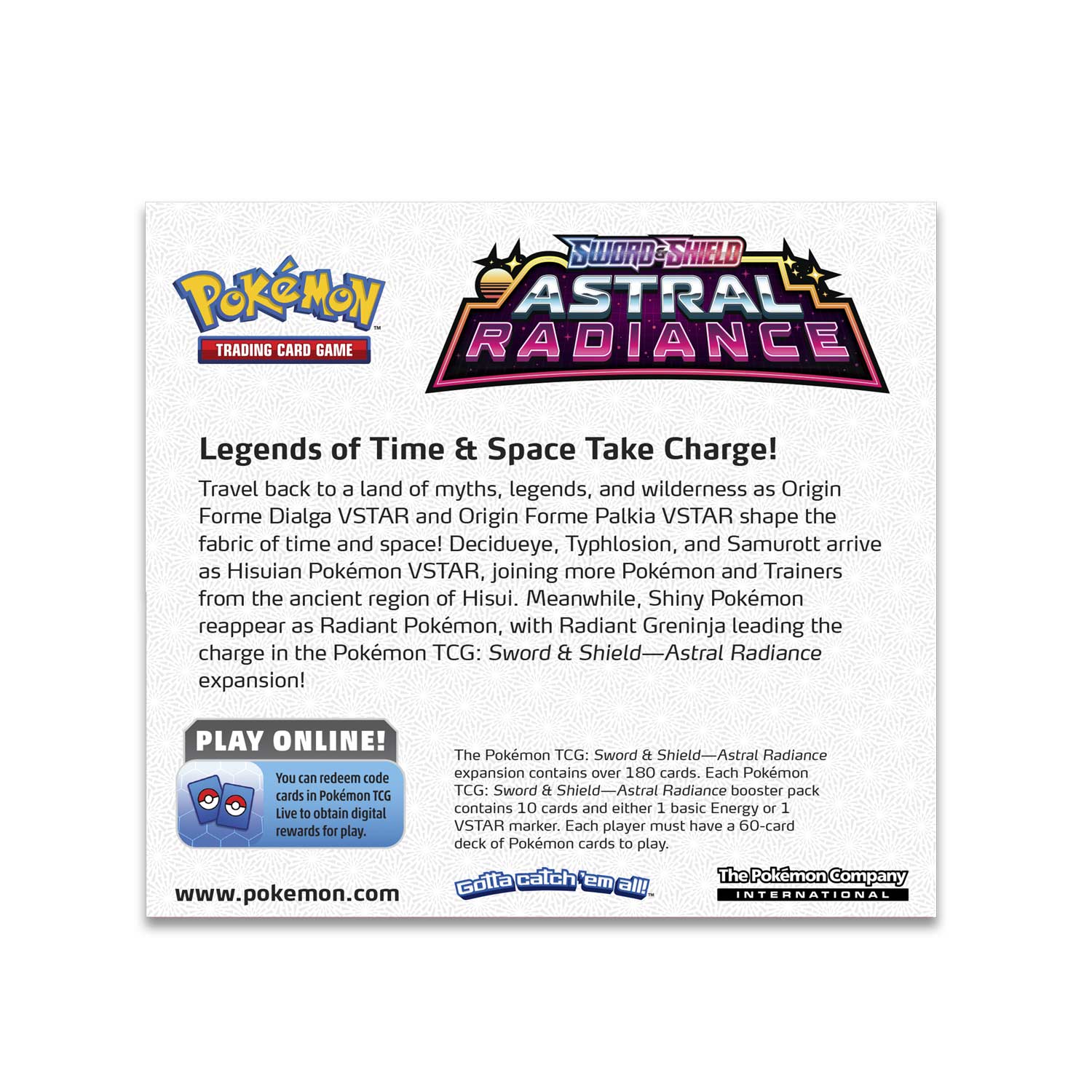 Pokemon TCG: Sword & Shield— Astral Radiance Booster Box (36 Packs)