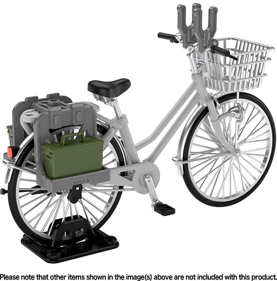 TomyTec Little Armory 1/12 LM006 Commuting Bicycle Defense School Silver