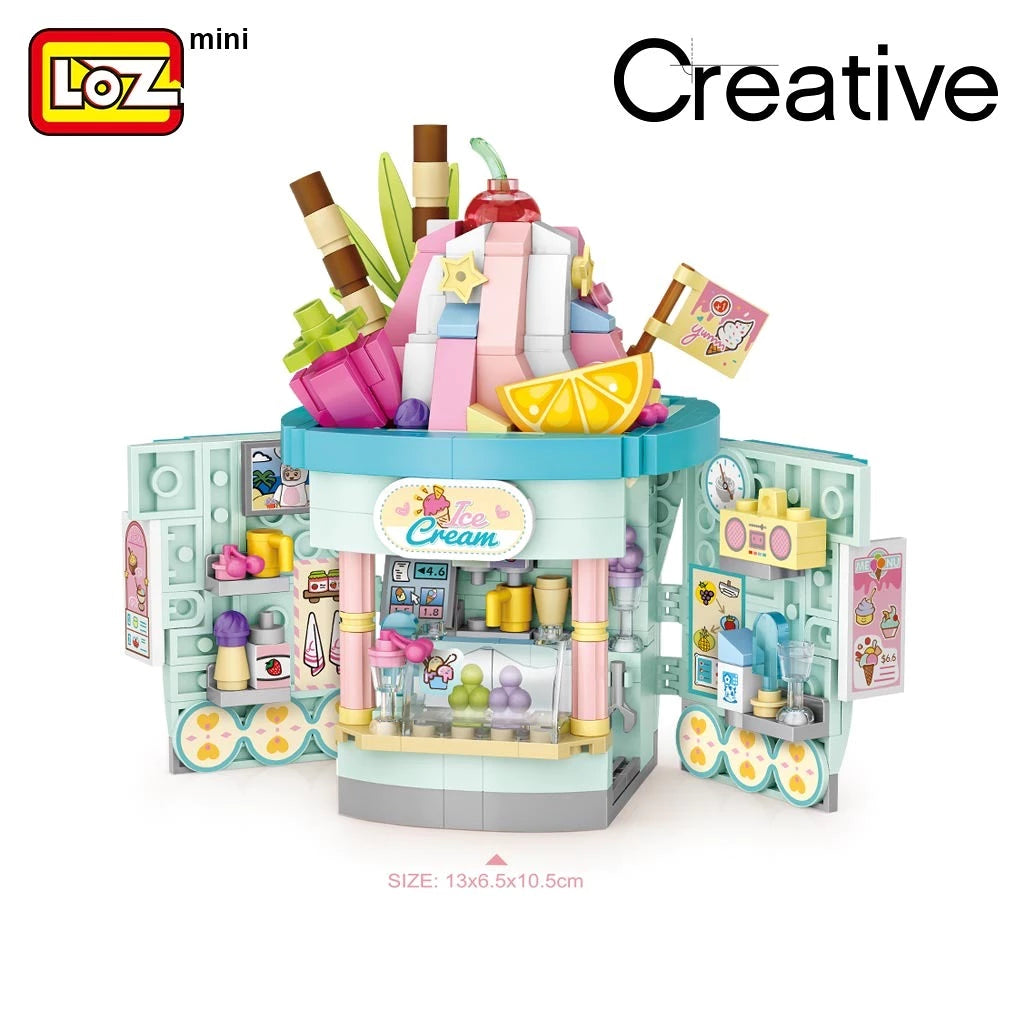 LOZ Creative 1745 Ice Cream Shop