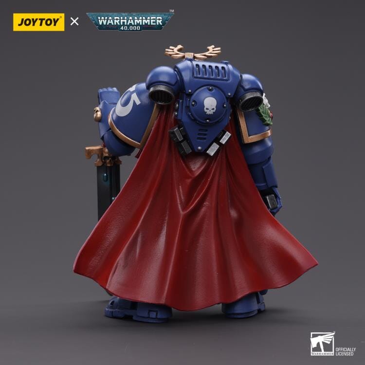 Warhammer 40K Ultramarines Primaris Captain (Power Sword and Plasma Pistol) 1/18 Scale Figure