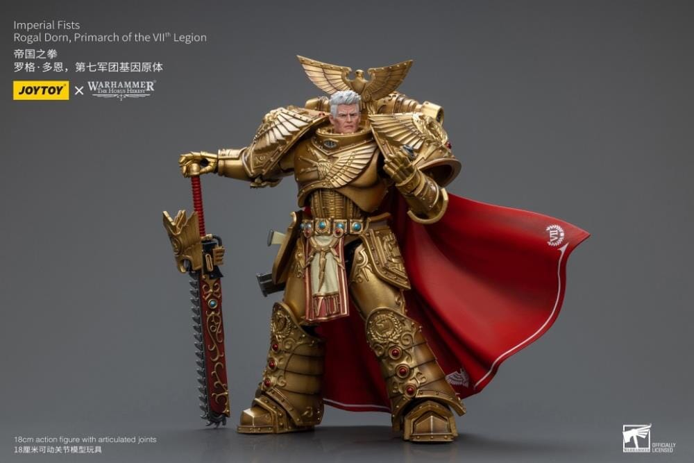 Warhammer 40K Imperial Fists Rogal Dorn, Primarch of the VIIth Legion 1/18 Scale Action Figure (Reissue)