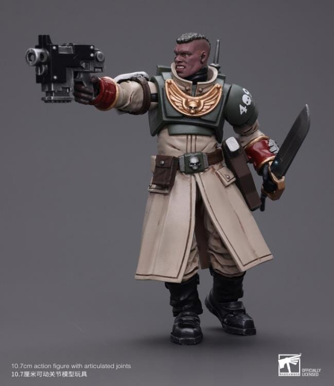 Warhammer 40k Astra Militarum Cadian Command Squad Commander with Power Sword 1/18 Scale Figure