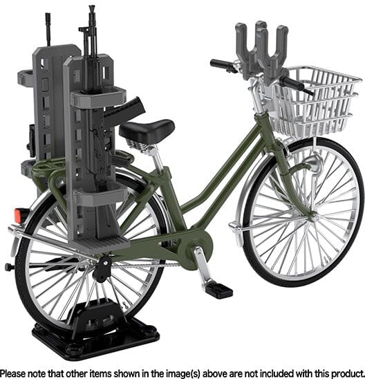 TomyTec Little Armory 1/12 LM007 Commuting Bicycle Defense School Olive Drab