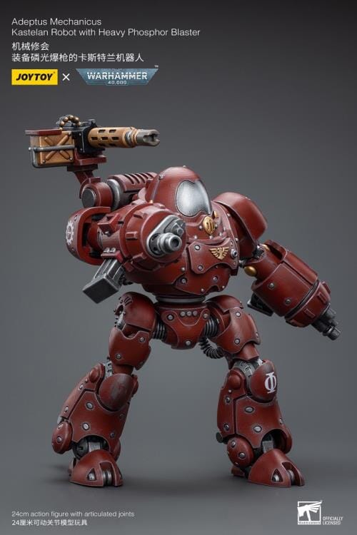 Warhammer 40K Adeptus Mechanicus Kastelan Robot with Heavy Phosphor Blaster 1/18 Scale Figure