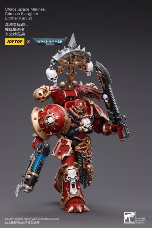 Warhammer 40K Chaos Space Marines Crimson Slaughter Brother Karvult 1/18 Scale Figure