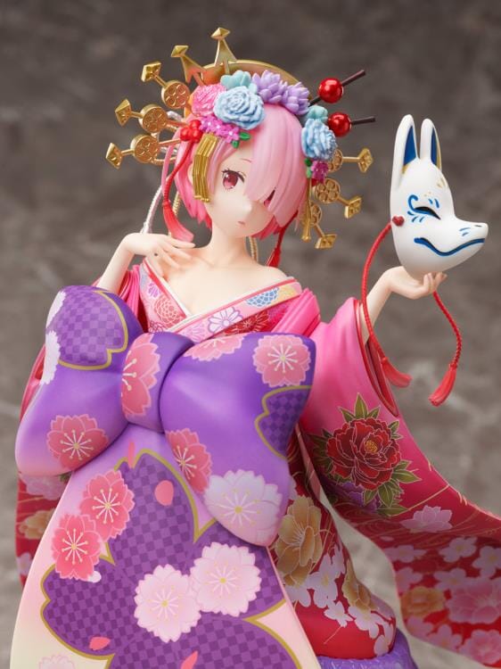 Re Zero Starting Life in Another World F Nex Ram (Parade of the Oiran Dochu Ver.) 1/7 Scale Figure