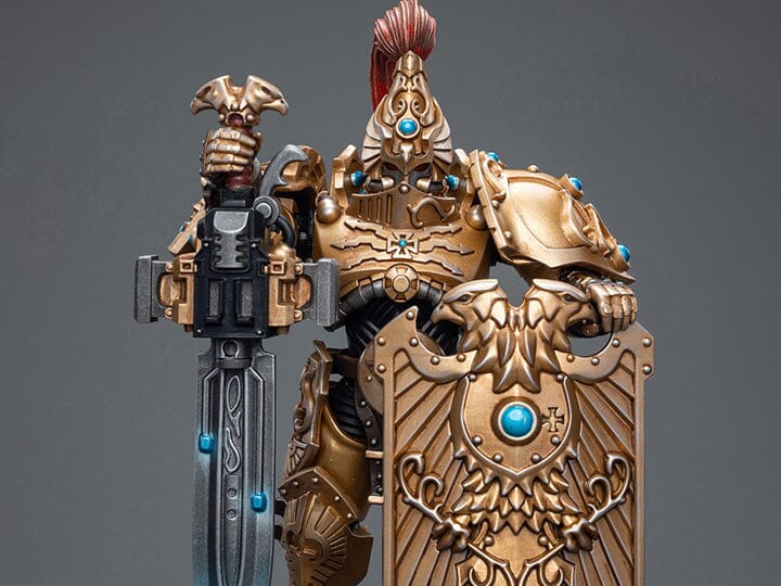 Warhammer 40K Adeptus Custodes Custodian Guard with Sentinel Blade and Praesidium Shield 1/18 Scale Figure