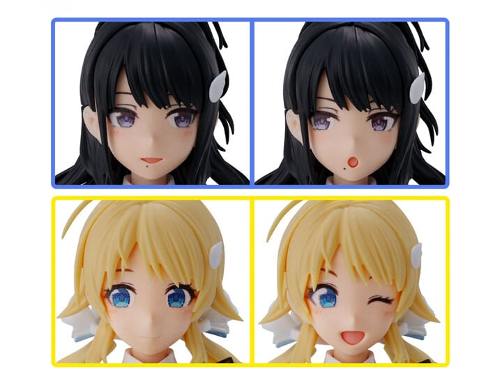 The Idolmaster Shiny Colors 30 Minutes Sisters Option Hair Style & Face Parts (Kazano Hiori & Hachimiya Meguru) Accessory Kit Set