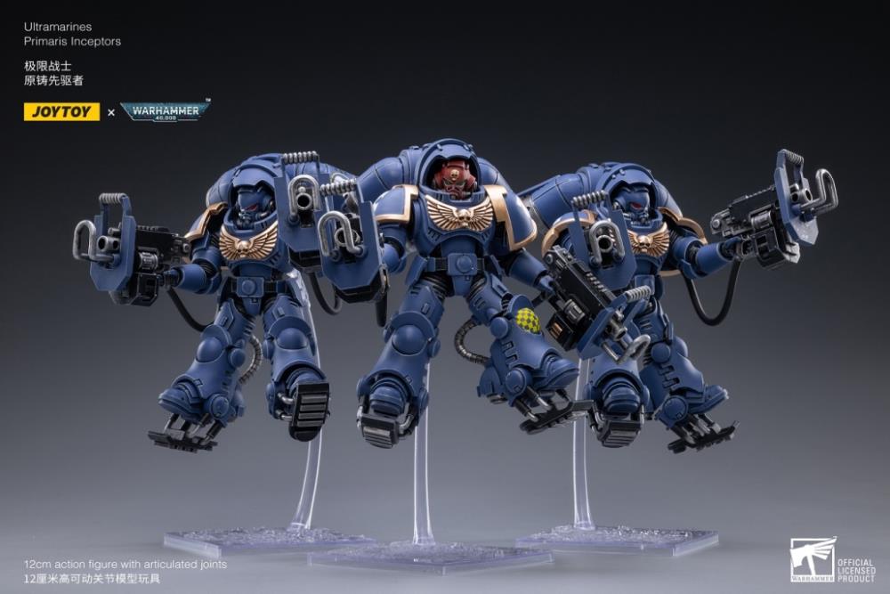 Warhammer 40K Ultramarines Primaris Inceptors 1/18 Scale Figure Set